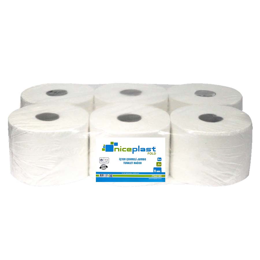 Niceplast Fold Jumbo İçten Çekmeli Tuvalet Kağıdı