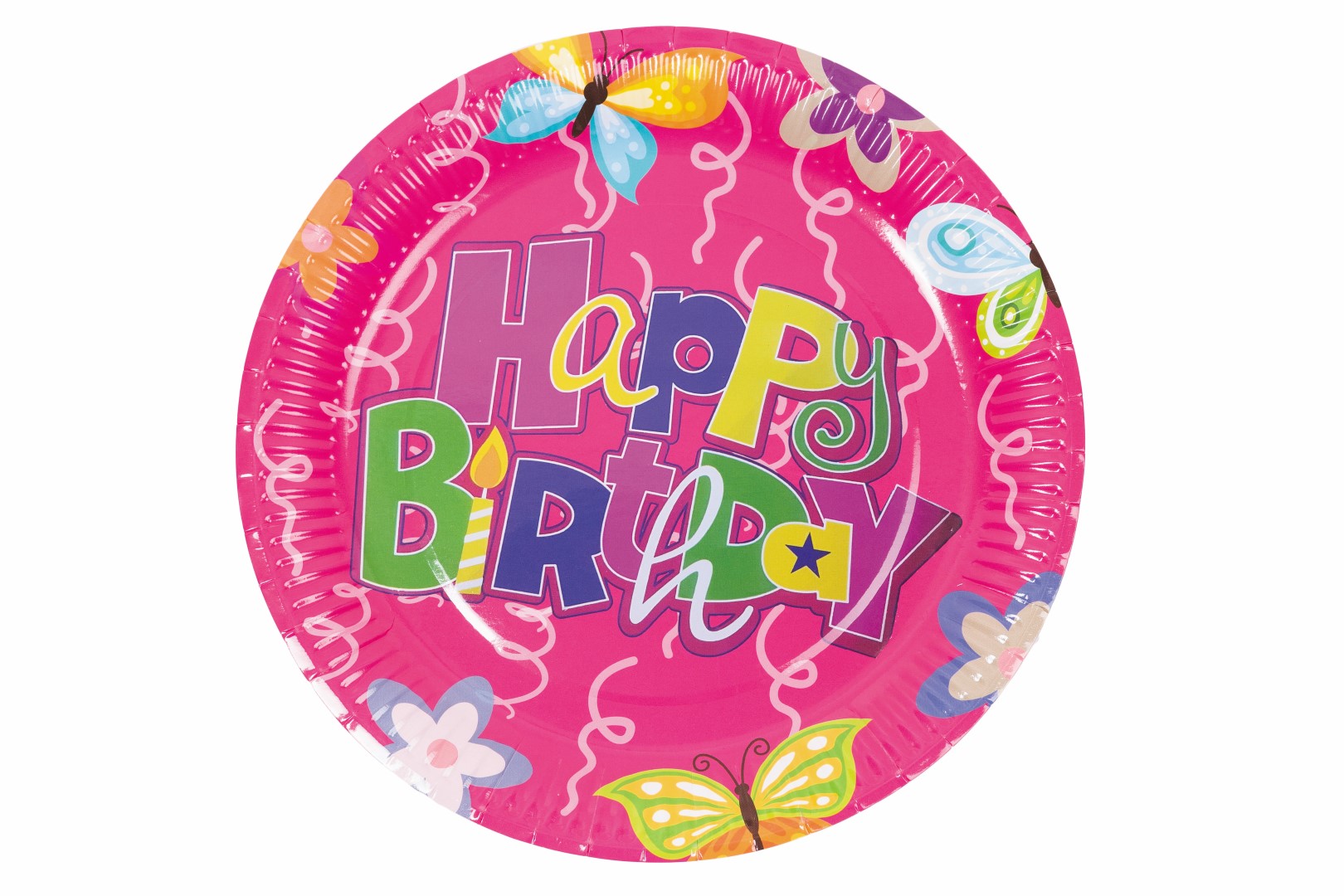 Happy Birthday Kağıt Parti Tabağı