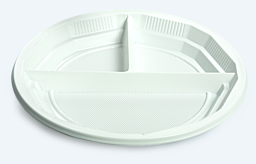                                              210 mm Üç Bölmeli Tabak                                